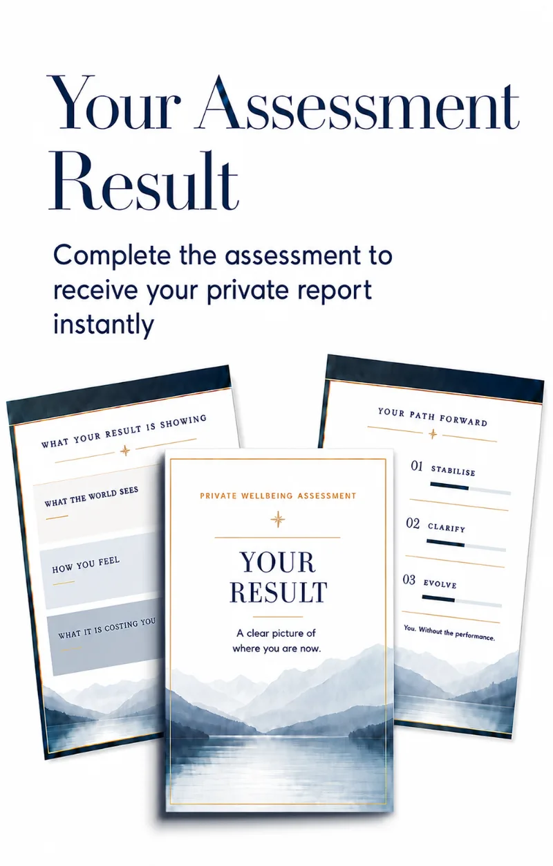 Your Assessment Result: complete the assessment to receive your private report instantly